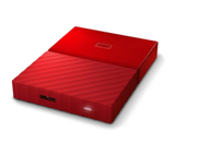 WD My Passport 1TB Portable External Hard Drive (Red)