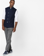 denim Nehru Jacket on ajio.com at only 1500