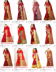 Get a 45% discount on wonderful sarees