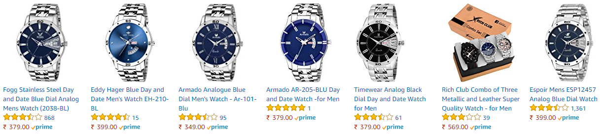 Timewear Analog Blue Dial Day and Date Watch for Men Offers
