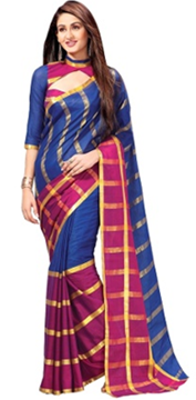 rock the party with this gorgeous cotton-silk sari worth Rs. 2395 available only for Rs. 479 only at HomeShop18