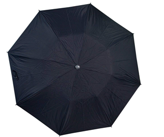 Citizen Umbrellas 3-Fold Black Office Umbrella