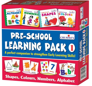 Creative Education Pre-School Learning, Pack 1 (Shapes, Colours, Numbers and Alphabet)