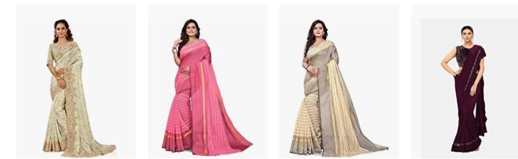 Amazon cotton sarees hot sale below 200